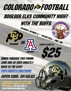 Boulder Elks with CU Buffs (Arizona)